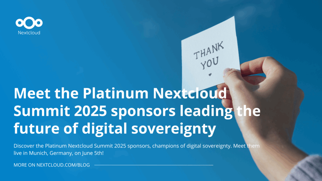 Platinum Nextcloud Summit 2025 Sponsors